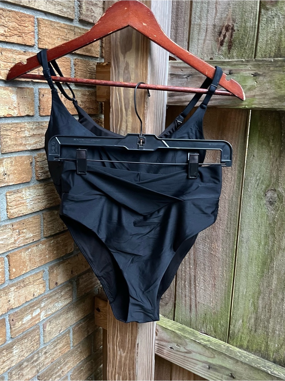 Aerie Black Bikini Swim Suit Set - Black